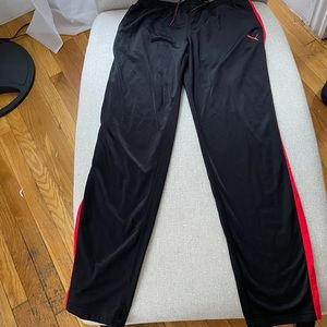 Red Puma Track Pants. Size Large.